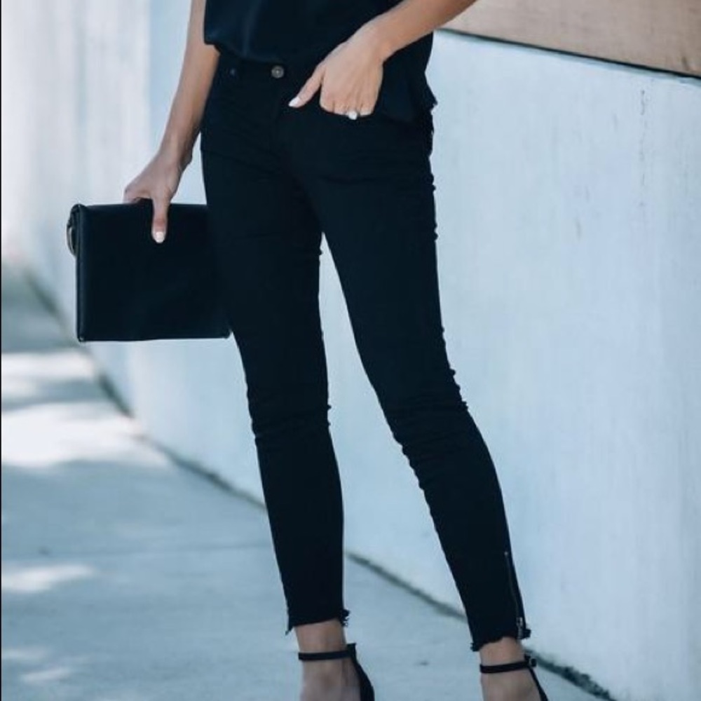 Vici Collection CLASSIC ZIP SKINNY - BLACK Size 25
